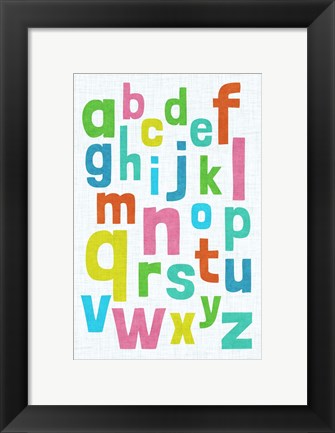 Framed Alphabet of Colors I Print