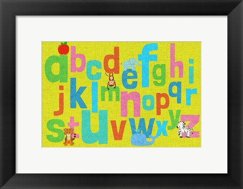 Framed Alphabet of Colors II Print