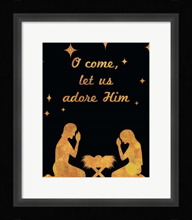 Framed O Christmas I Print