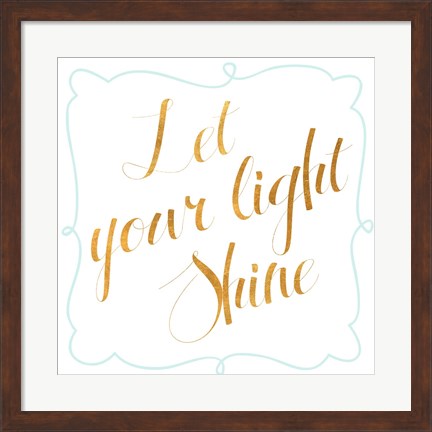 Framed Sparkle and Shine II Print