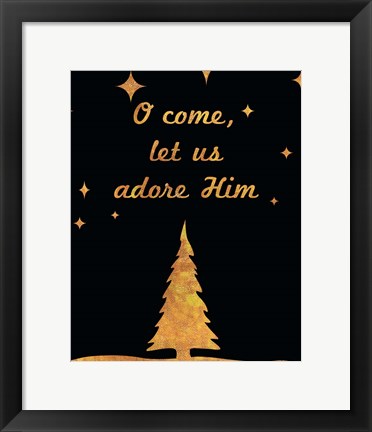Framed O Christmas I Print