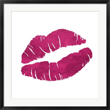 Framed Romantic Pink Icon Print
