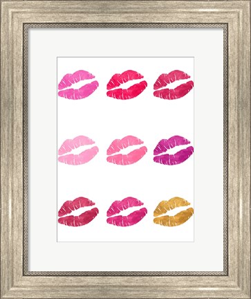 Framed Luscious Lips Print