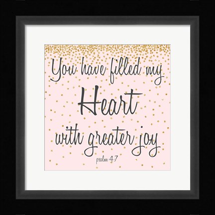 Framed Marry Hearts I Print