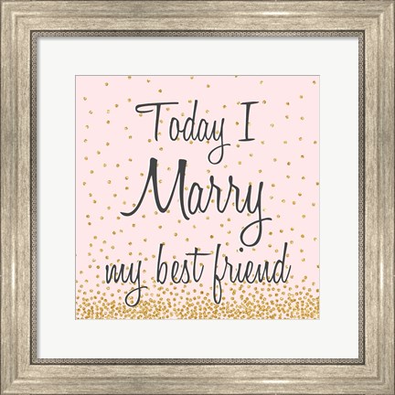 Framed Marry Hearts II Print