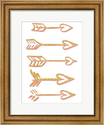 Framed Cupid&#39;s Arrows Print