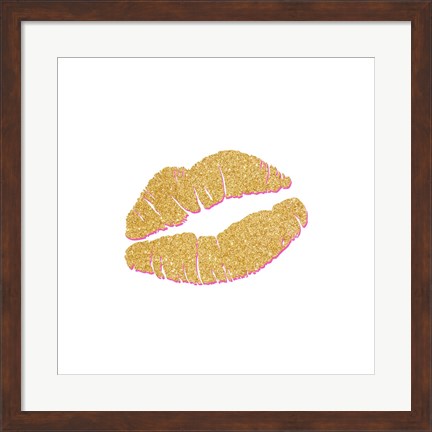 Framed Gold Kiss Print