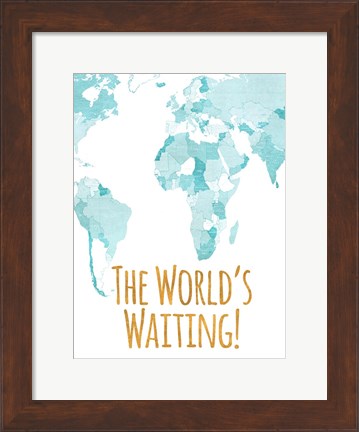 Framed World&#39;s Waiting Print