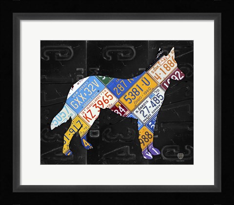 Framed German Shepherd Print