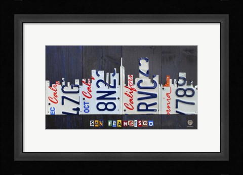 Framed San Francisco Skyline Print