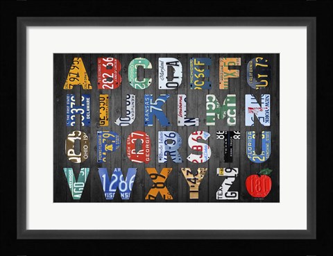 Framed Big Alphabet Print