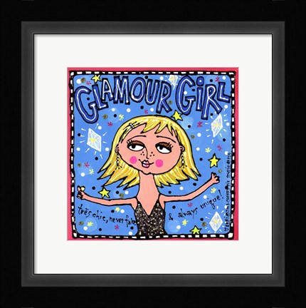 Framed Glamour Girl Print
