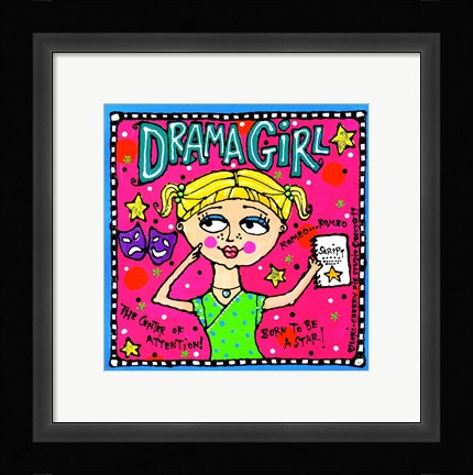 Framed Drama Girl Print