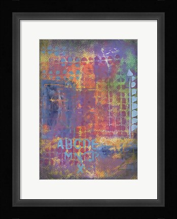 Framed Texture - ABC Print