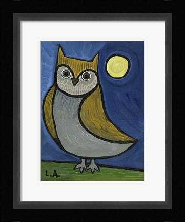Framed Owl Print