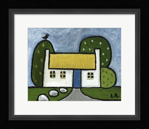 Framed Bird on a Tree Print