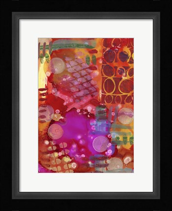 Framed Texture - Orange Print