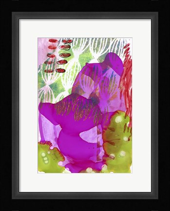 Framed Texture - Purple Print