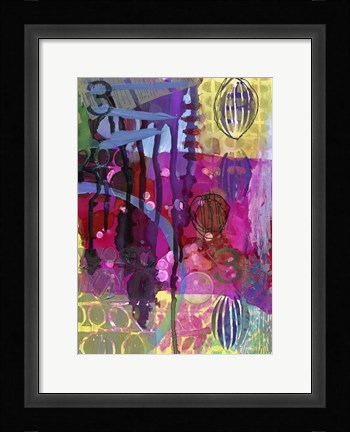 Framed Texture - Balloons Print
