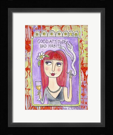 Framed Good Attitude Print
