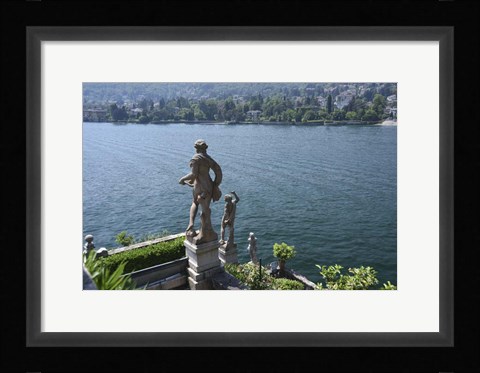 Framed Overlooking Water Print