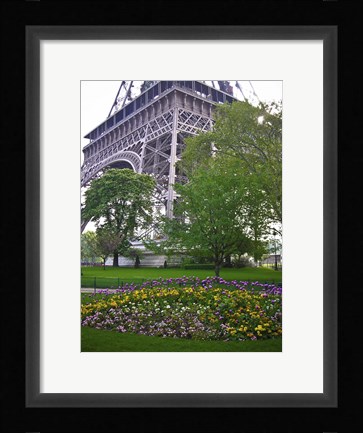 Framed Eiffel Gardens Print
