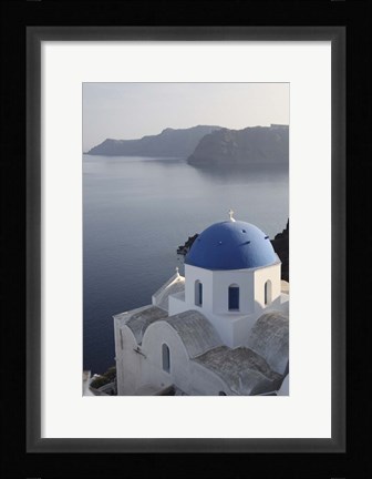 Framed Church with Blue Dome Print