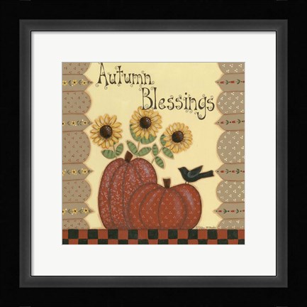 Framed Autumn Blessings Print