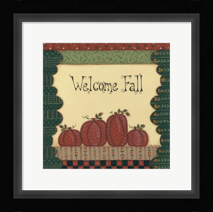 Framed Welcome Fall Print