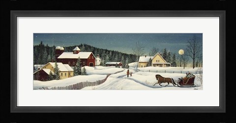 Framed Grandmas House Painting Notepaper Print