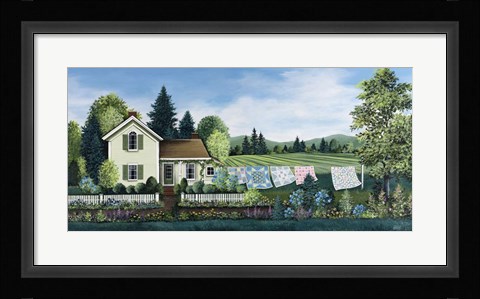 Framed Washing Line Print