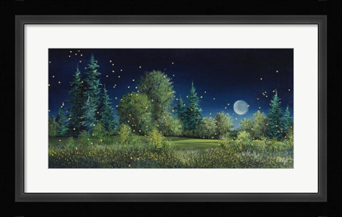 Framed Fireflies Print