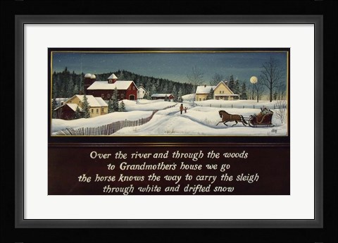 Framed Over the River Print