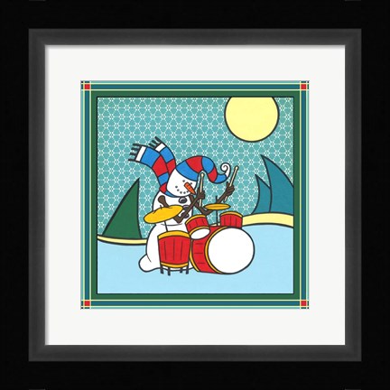 Framed Coalman The Snowman Drums 1 Print