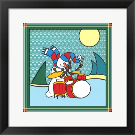 Framed Coalman The Snowman Drums 1 Print