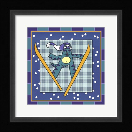 Framed Max Cat Skiing 2 Print