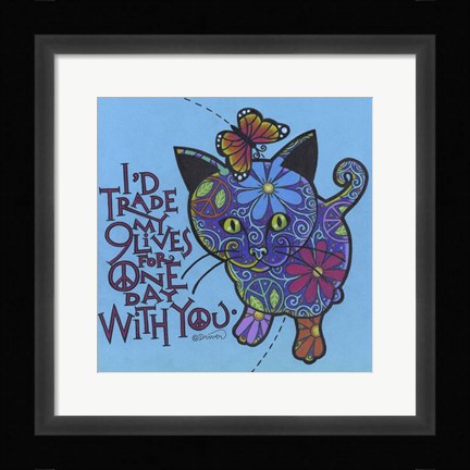 Framed Cat III Print