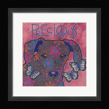 Framed Miniature Dachshund Print