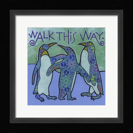 Framed Penguins Print
