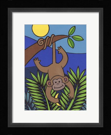 Framed Monkey Print