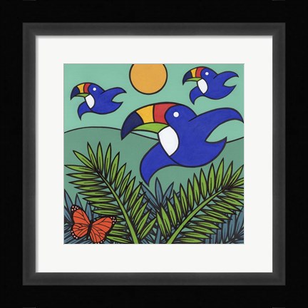 Framed Toucans Print