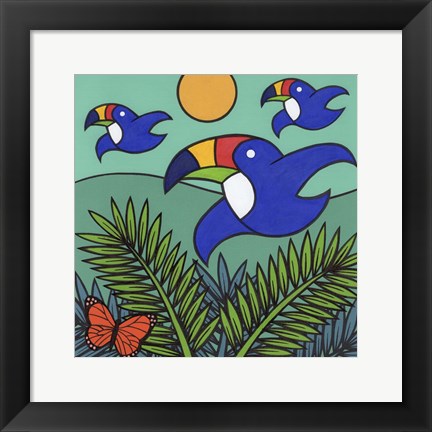 Framed Toucans Print