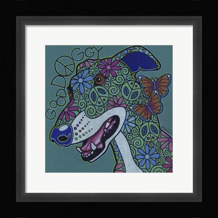 Framed Greyhound 2 Print