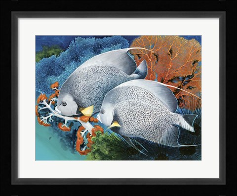 Framed Gray Angels Print