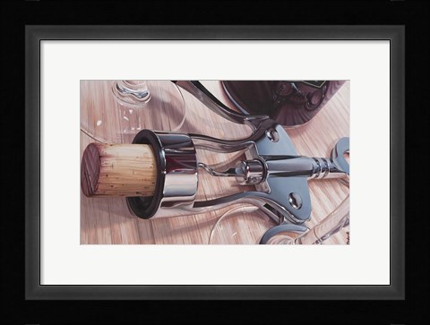 Framed Wine Opener Print