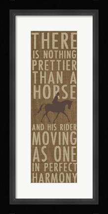 Framed Harmony Rider Print