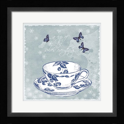 Framed Teacup Print