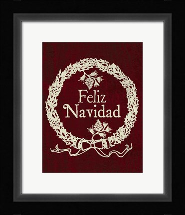 Framed Feliz 1 Print