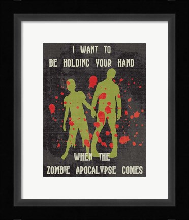 Framed Zombie Print