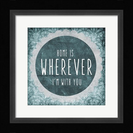 Framed Home Is Print